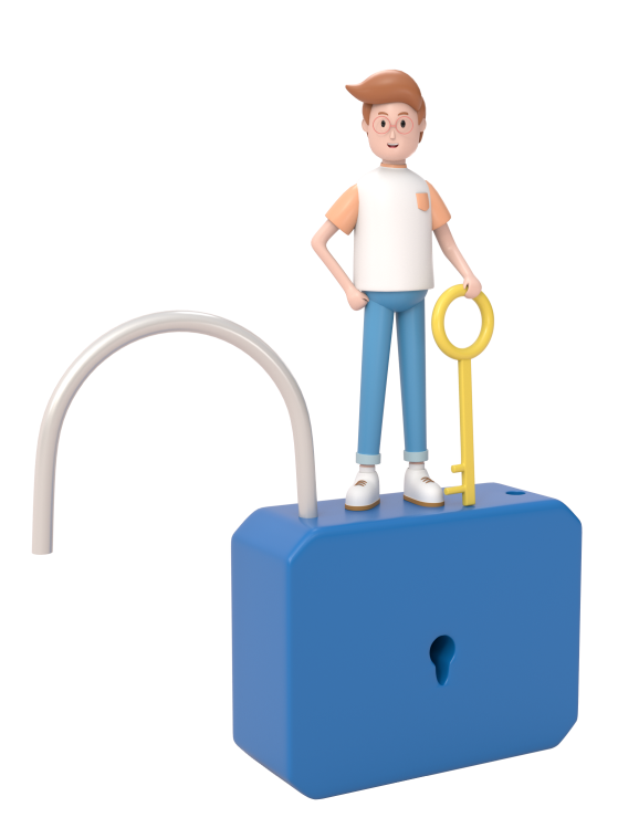 man-on-padlock